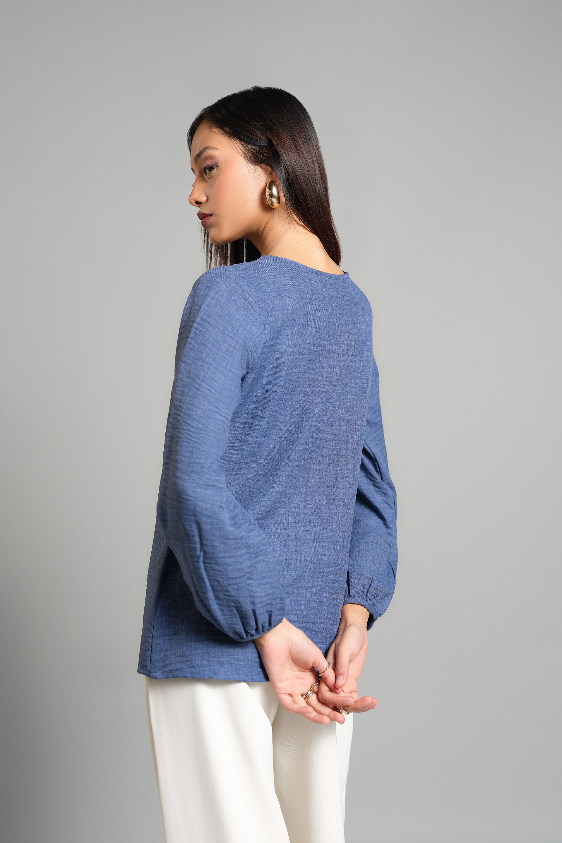 Blooming Blue Top, Dark Blue, image 7